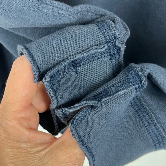 Abercrombie & Fitch Sweatshirt Pullover New York Address Navy Small - Picture 4 of 7